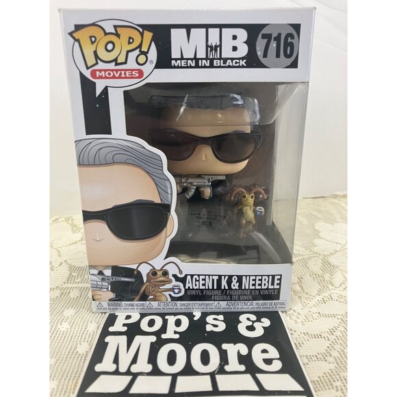 Funko Pop! Men In Black: Agent K & Neeble 716 Vinyl Figure New With Box Defects - Picture 2 of 14